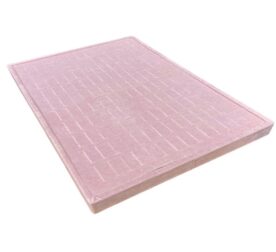 140 lı Batırmalı Yüzük Tablası Pembe Kadife