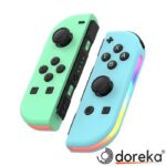 Nintendo Switch/Switch Oled Yüksek Kapasite Titreşimli RGB Işıklı Joy-Con Mavi Oyun Kolu